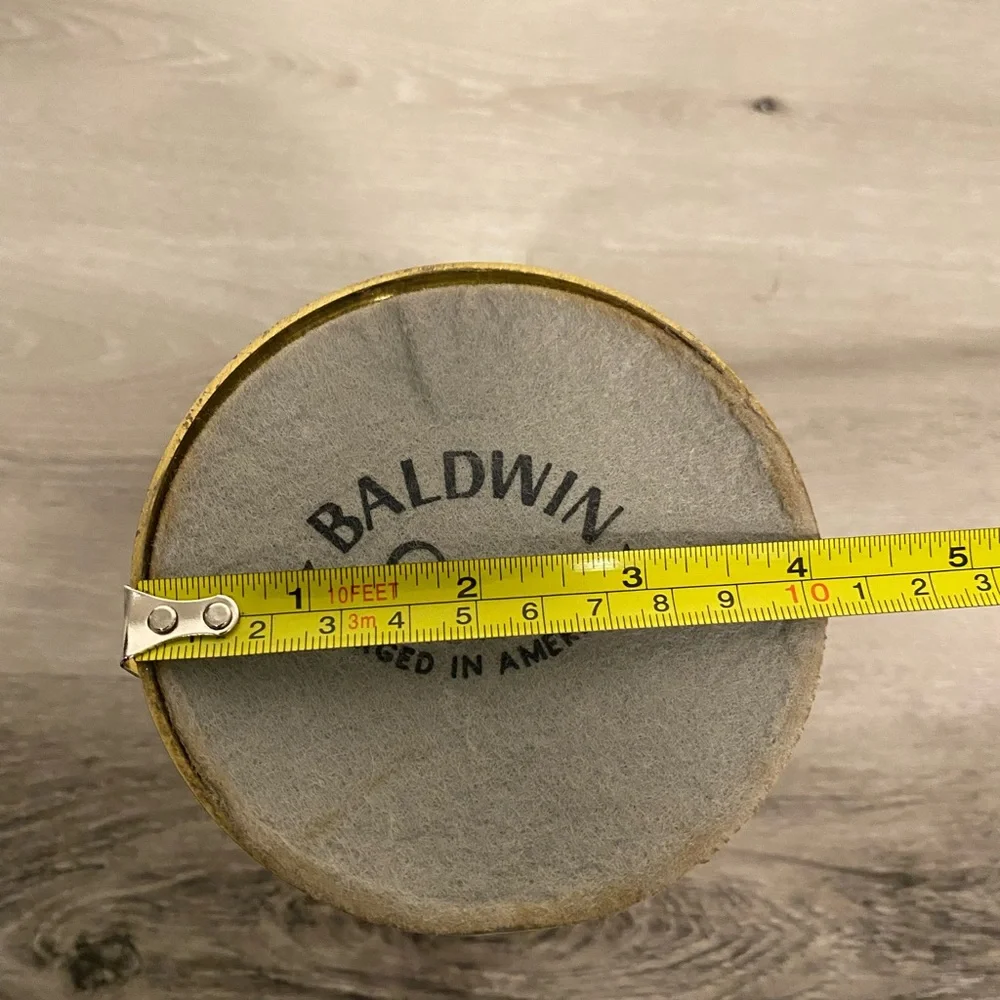 VINTAGE BALDWIN Solid Brass Candlestick Forged in America - Picture 4 of 7